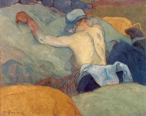 A Mulher com os Porcos, em Plena Calor - Paul Gauguin
