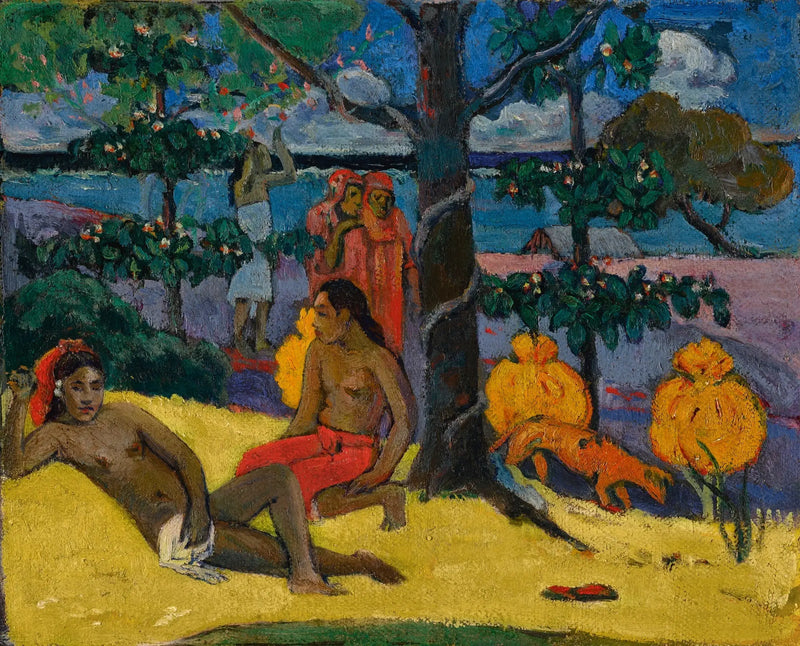 A Mulher com Mangas II - Paul Gauguin