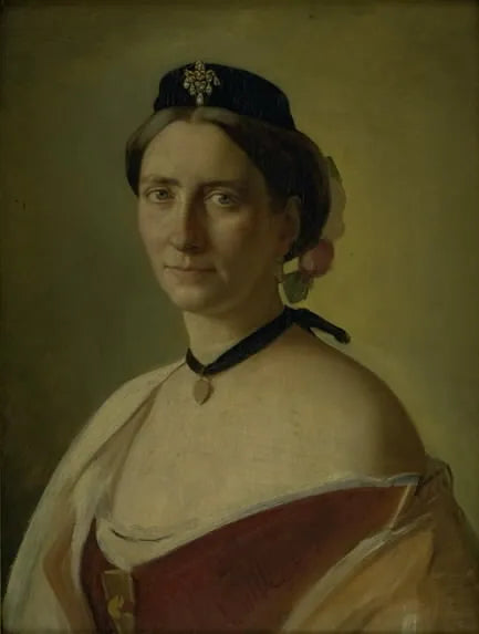 A mulher do artista, Alma Bloch, née Trepka - Carl Heinrich Bloch