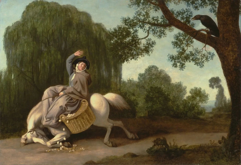 A Mulher do Fazendeiro e o Corvo - George Stubbs