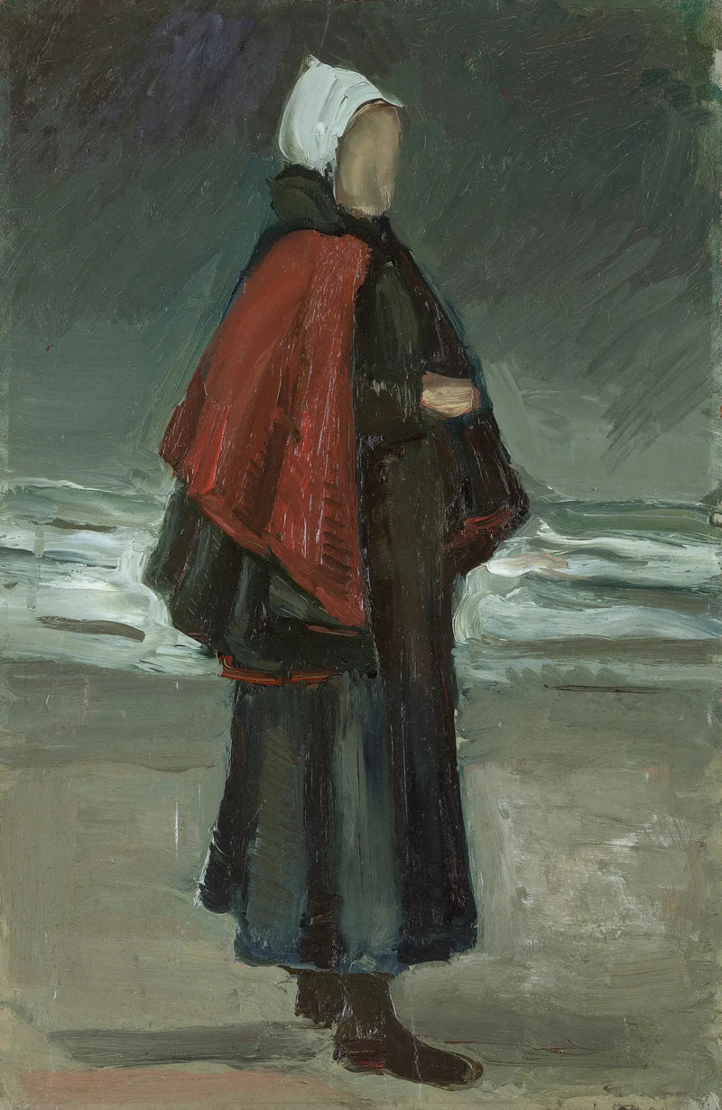 A mulher do pescador na praia - Vincent van Gogh