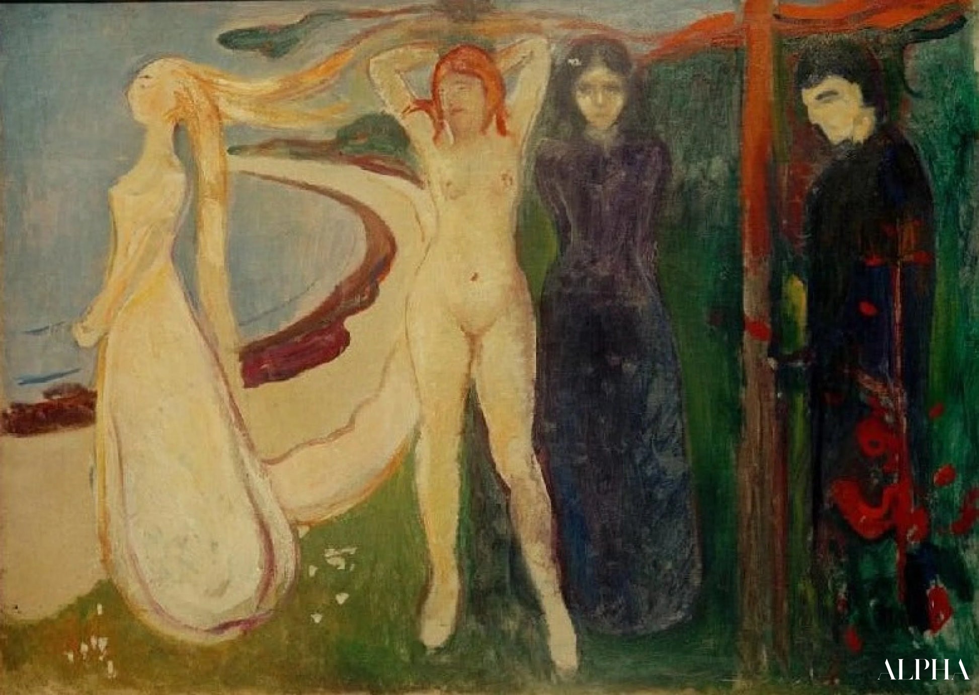 La femme (Sphinx) - Edvard Munch - Reproductions de tableaux et peintures haut de gamme