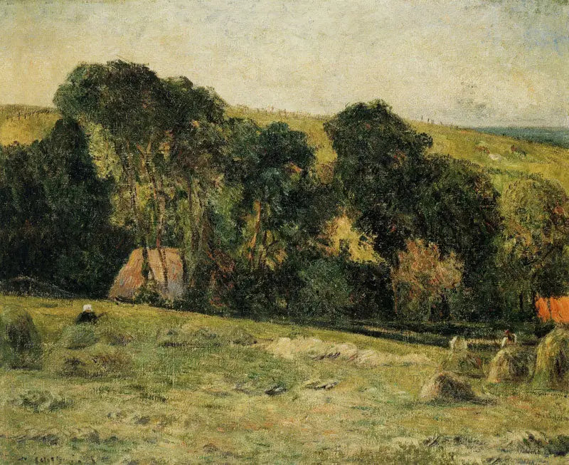 A Ceifa nos arredores de Dieppe - Paul Gauguin