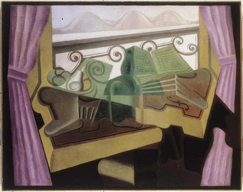 A janela com as colinas - Juan Gris