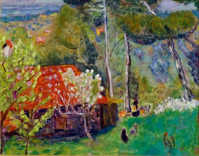 A fazenda com telhado vermelho - Pierre Bonnard