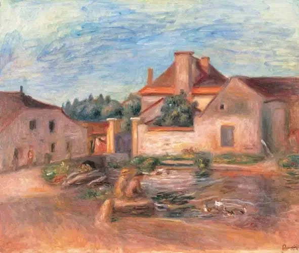 A Fazenda de Essoyes - Pierre-Auguste Renoir