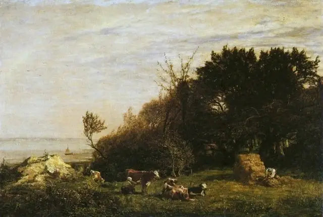 A Fazenda de Saint-Siméon, arredores de Honfleur - Eugène Boudin