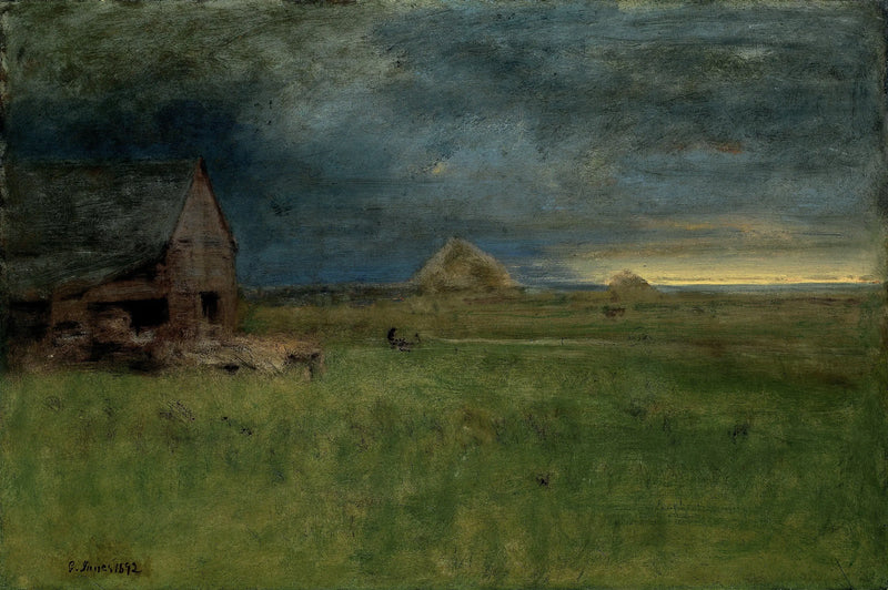 A fazenda solitária, Nantucket - George Inness