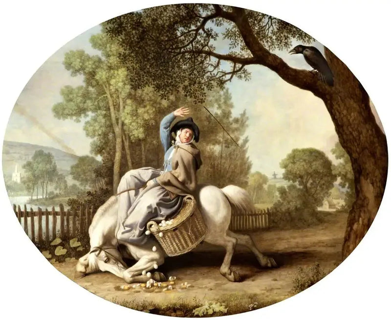 A fazendeira e o corvo - George Stubbs