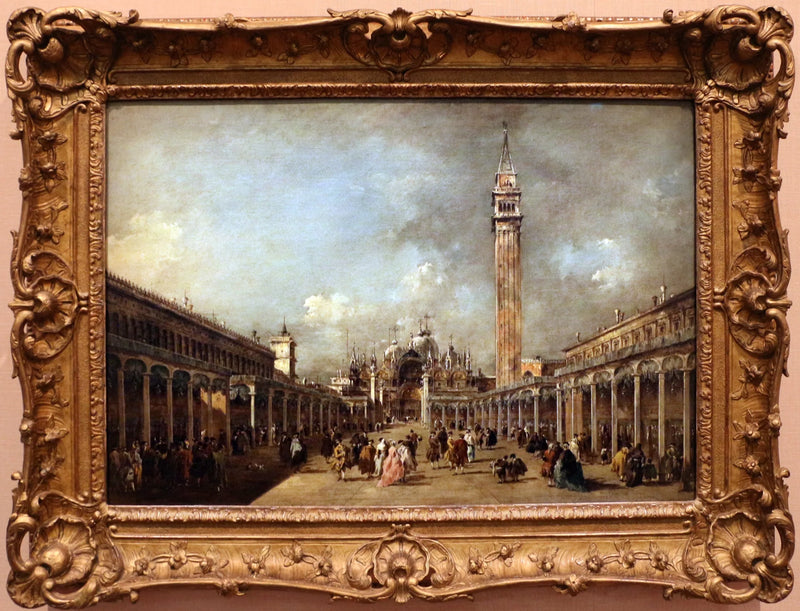 A festa da Ascensão na Praça de São Marcos - Francesco Guardi