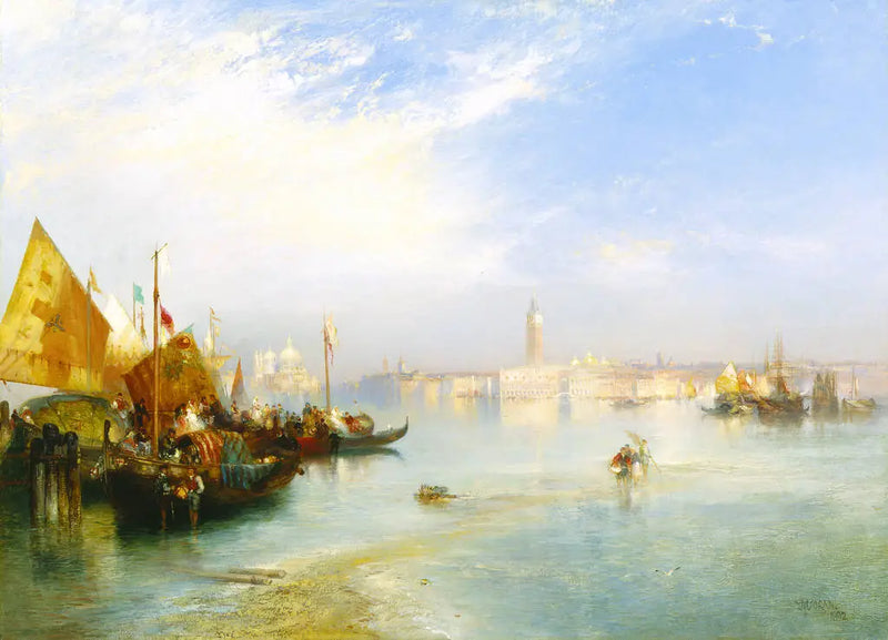 A festa de casamento do pescador - Thomas Moran