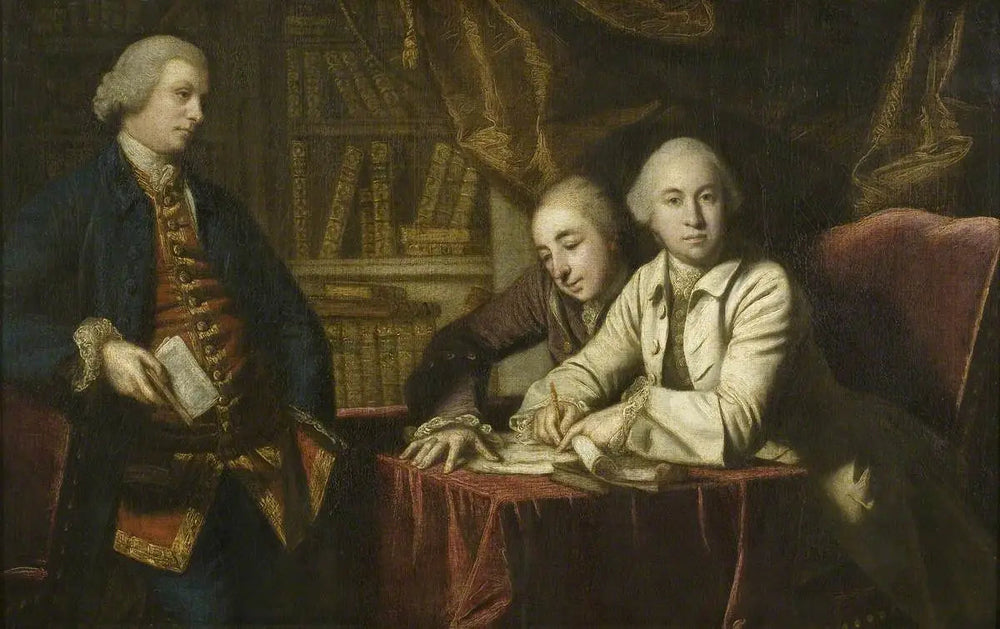 La fête « Out of Town » - Joshua Reynolds image 1 tableau peint à l’huile sur toile