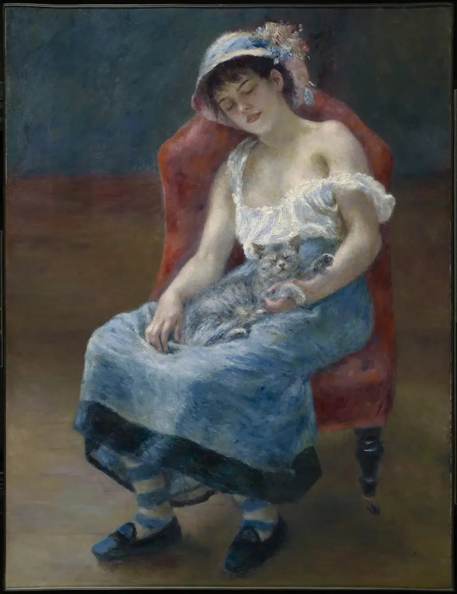 A Menina com o Gato - Pierre-Auguste Renoir