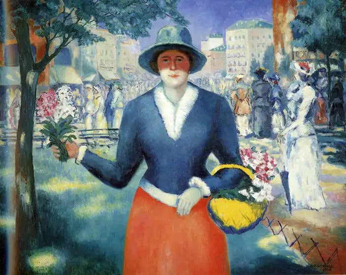 A Menina das Flores III - Kazimir Malevich
