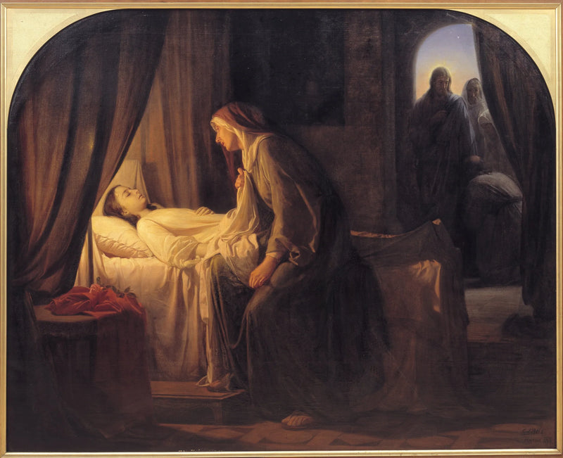 A filha de Jairo - Carl Heinrich Bloch