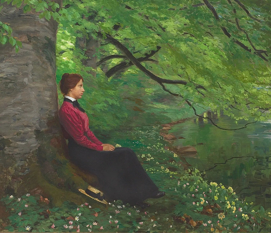 A filha do artista Meta Maren. - H. A. Brendekilde