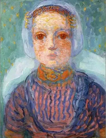 A menina de Zélande - Piet Mondrian