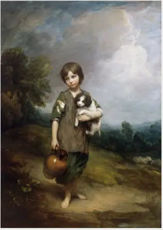 A garota da cabana - Thomas Gainsborough