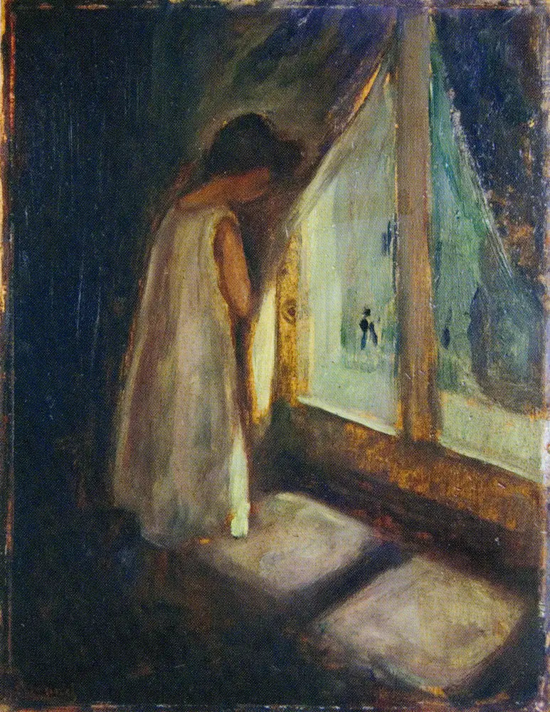 A Menina Perto da Janela - Edvard Munch