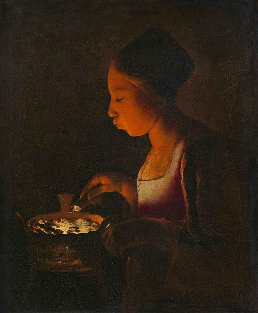 A Menina com o Braisier - Georges de La Tour
