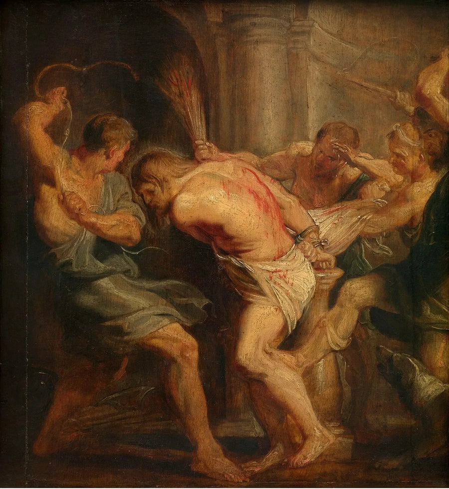 La Flagellation du Christ - Peter Paul Rubens image 1 copie peinte à la main à l’huile
