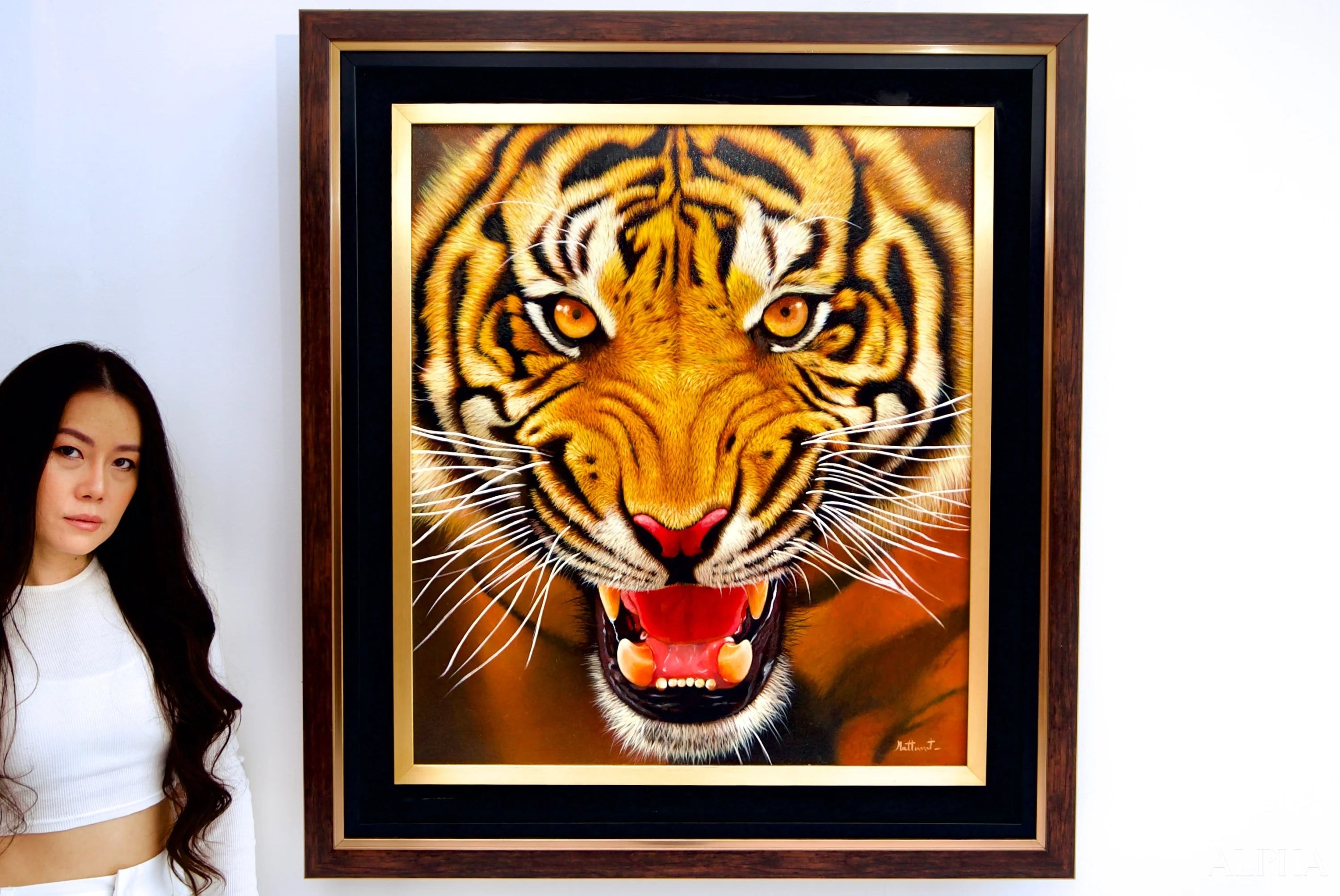 The Strength of the Tiger - Ketwalin | 95 x 105 cm Reproductions de tableaux à la peinture à l’huile