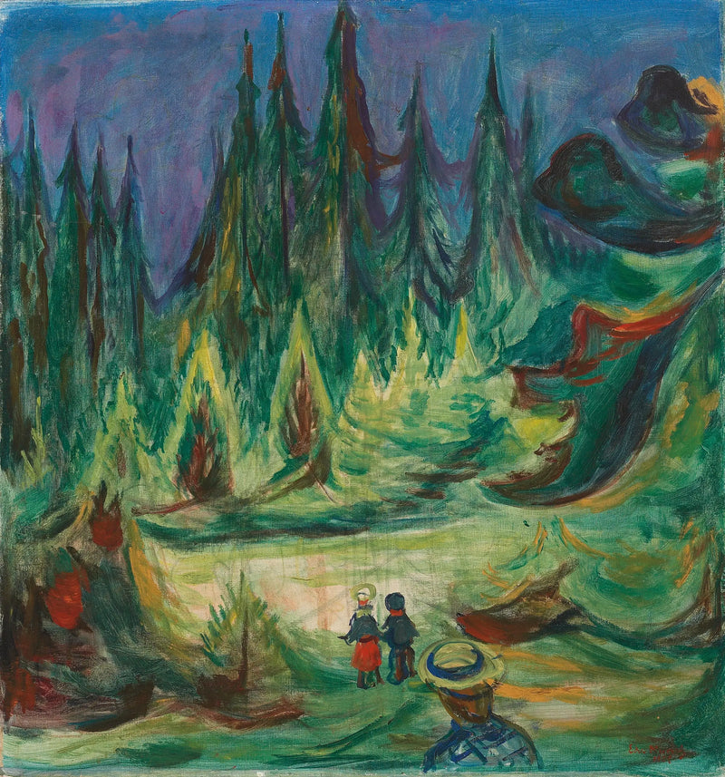 A Floresta Encantada - Edvard Munch