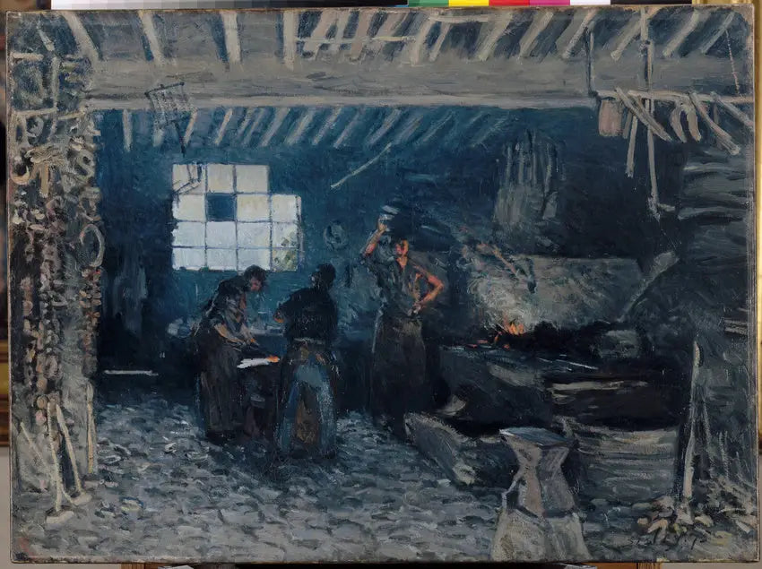 Reproduction du tableau « La Forge à Marly-le-Roi - Alfred Sisley » par Alpha Reproduction en peinture à l’huile