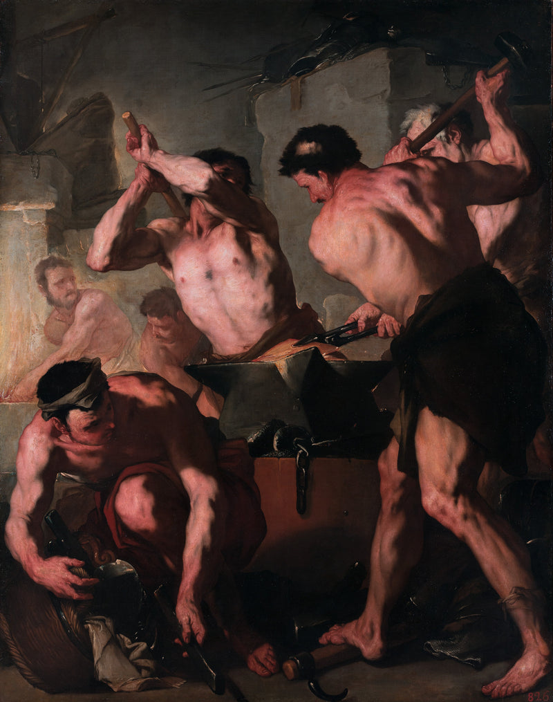 A Forja de Vulcano - Luca Giordano