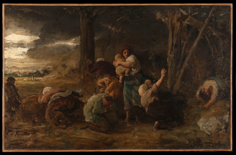 O relâmpago - Jules Breton