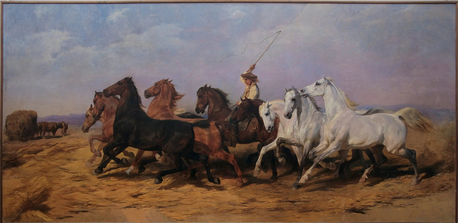 A Foulaison do trigo na Camargue - Rosa Bonheur