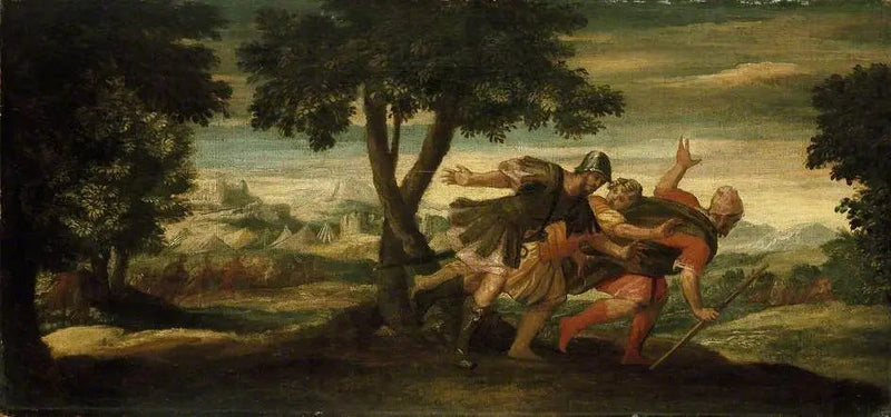 A fuga de Achior do acampamento de Holofernes - Paul Véronèse