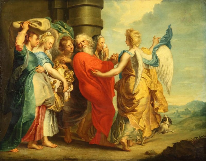 A fuga de Lote e suas filhas - Peter Paul Rubens