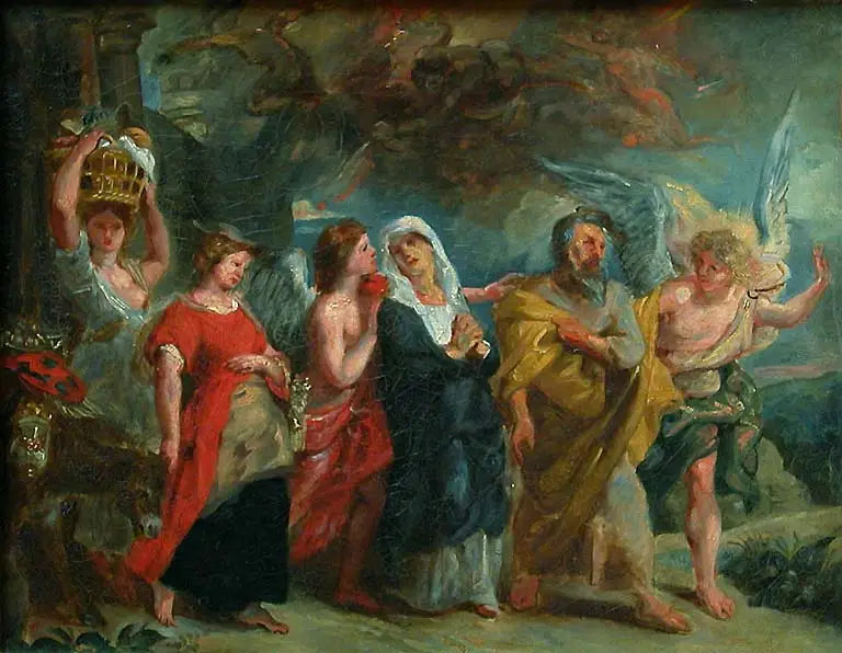 A Fuga de Ló - Eugène Delacroix