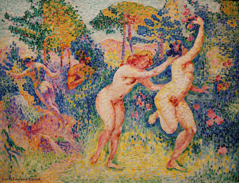 A Fuga das Ninfas - Henri-Edmond Cross