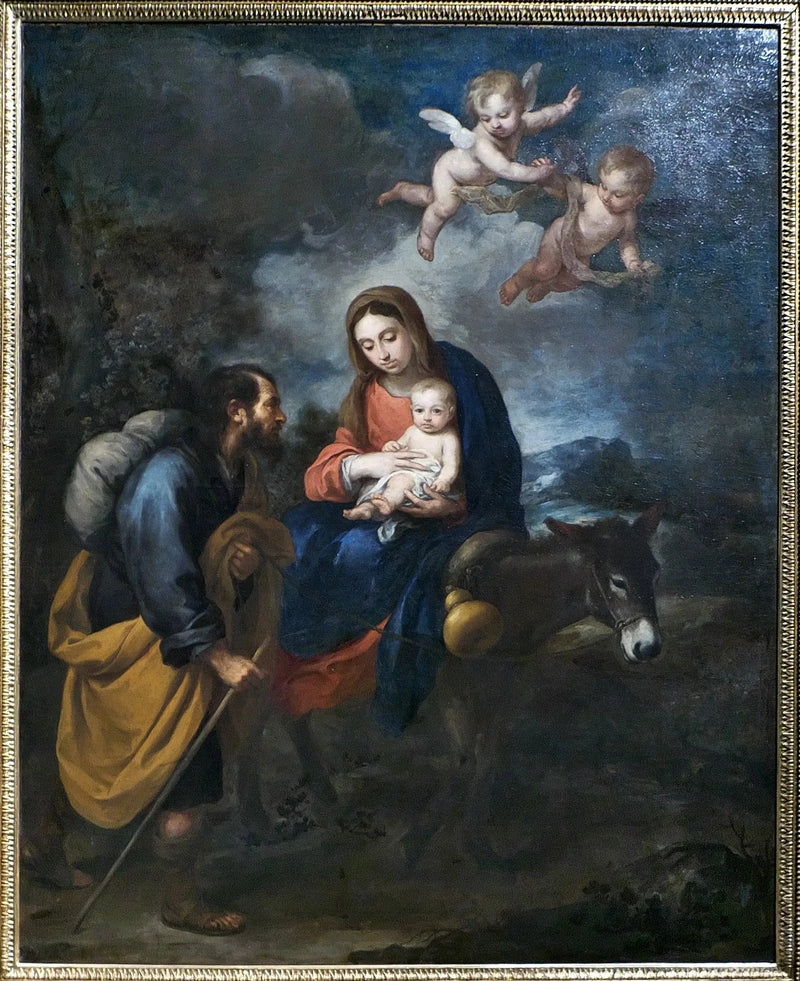 A fuga para o Egito - Bartolomé Esteban Murillo