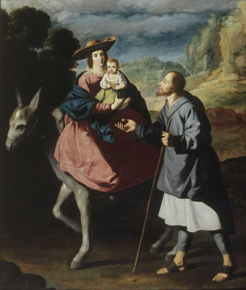 A Fuga para o Egito - Francisco de Zurbarán