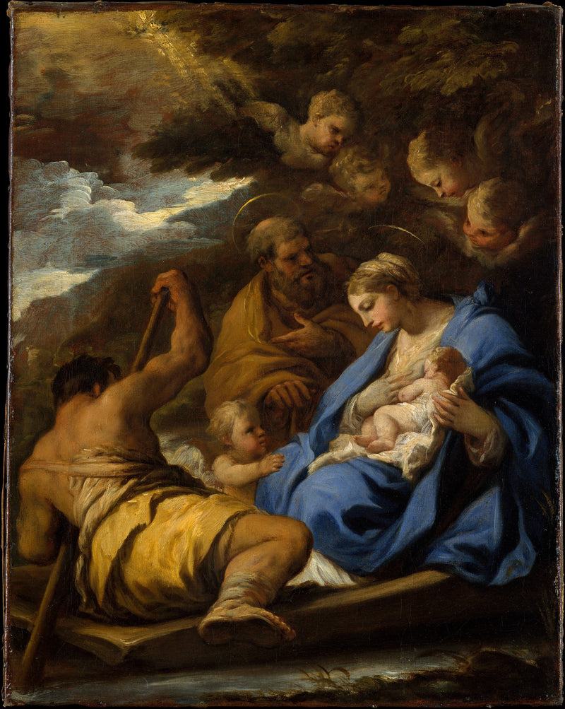 A fuga para o Egito - Luca Giordano