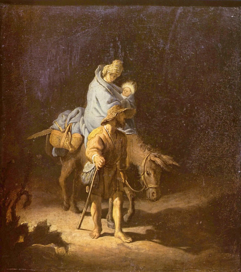 A Fuga para o Egito - Rembrandt
