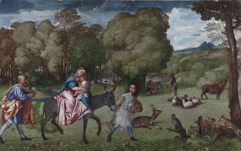 A Fuga para o Egito - Titian