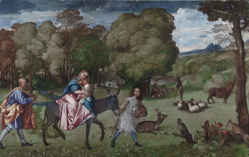 A Fuga para o Egito - Titian