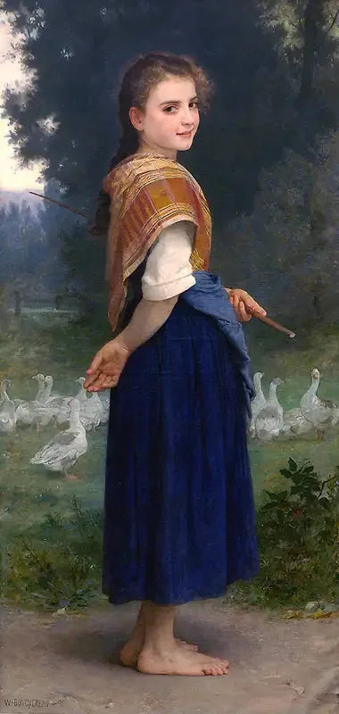 A Guardadora de Gansos - Bouguereau