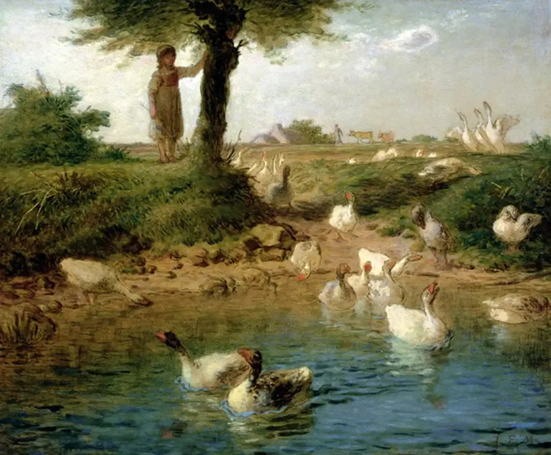 A guardadora de gansos - Jean-François Millet