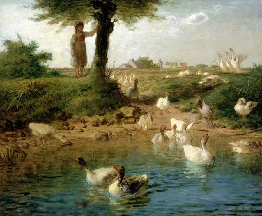 A guardadora de gansos - Jean-François Millet