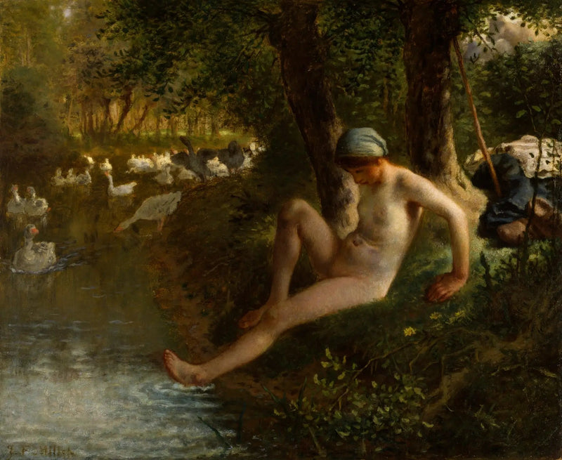 A Guardiã de Gansos - Jean-François Millet