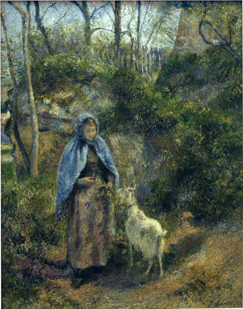 A Pastora de Cabras - Camille Pissarro