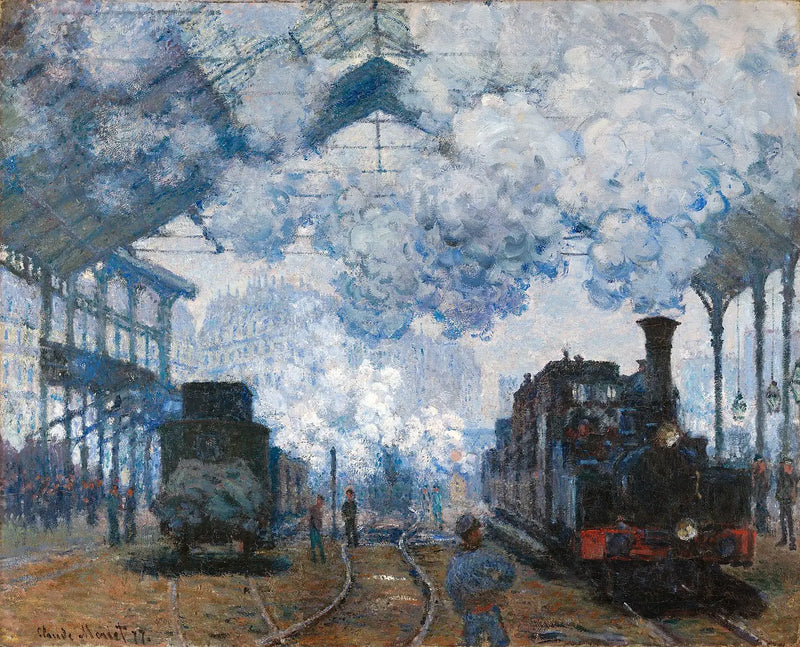 A estação Saint-Lazare, chegada de um trem - Claude Monet