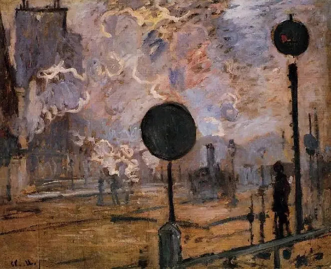 A Estação Saint-Lazare, os sinais - Claude Monet
