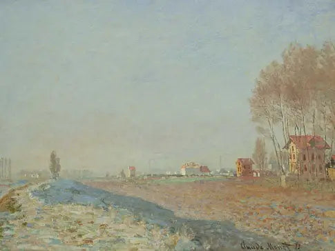 O gelo nas planícies de Colombes - Claude Monet