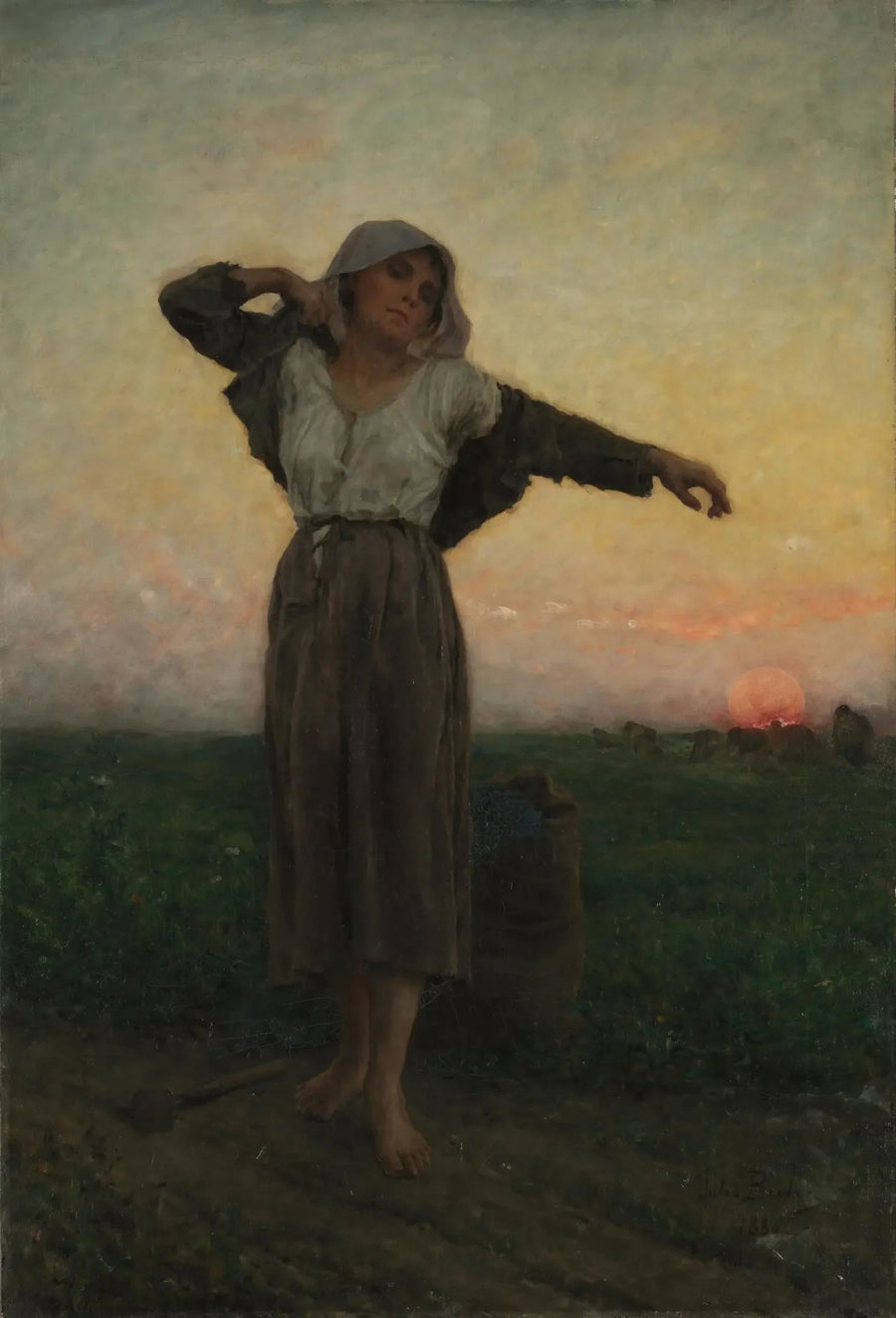 A colheitadeira cansada - Jules Breton